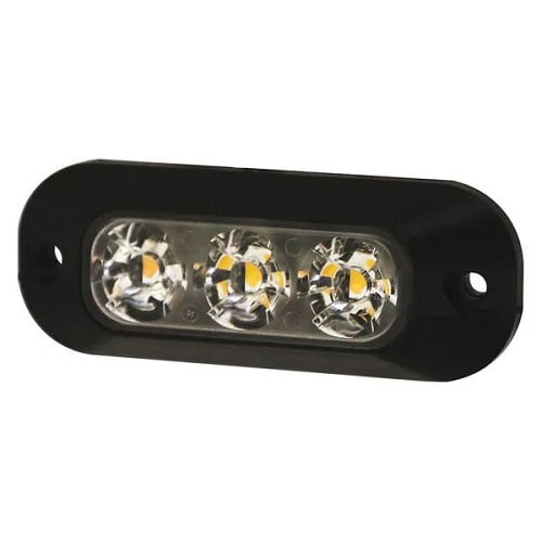 ECCO - ED3703A - Directional 3 LED surface mount 12-24VDC amber - (Pack of 1)