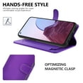 thumbnail image 3 of CoverON For Oneplus Nord N20 5G Wallet Case, RFID Blocking Vegan Leather 6x Card Slot Holder Cover Flip Folio Phone Pouch, Purple, 3 of 6