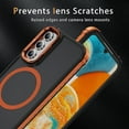 thumbnail image 6 of TECH CIRCLE for Galaxy A54 Case with Magnetic Lens Stand,Compatible with MagSafe,Slim Anti-Scratch Scratch-Resistant Shockproof Protective Magnetic Back Phone Case for Galaxy A54 6.4" 2023,Orange, 6 of 8