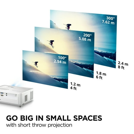 ViewSonic - PS502X 4,000 ANSI Lumens XGA Short Throw Business & Education Projector - White