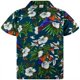 thumbnail image 3 of Camisas para hombre con estampado 3D de loros tropicales lindos, ropa de calle hawaiana de gran tamaño para playa, ropa de hombre con solapa y botón, 3 of 5