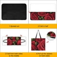 thumbnail image 4 of Red Rose Waterproof Picnic Blanket with Foldable Zipper, Suitable for Outdoor Use, Suitable for Travel, Camping, Beaches, Parks, Grasslands, Picnic Blanket Accessories, 4 of 8