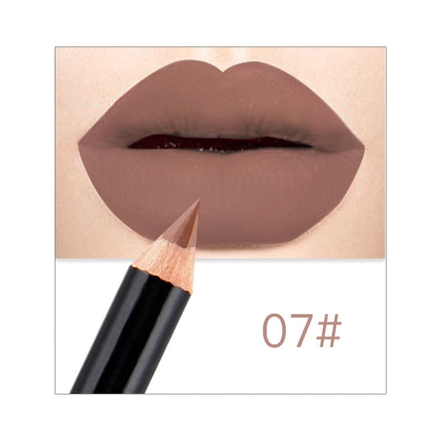FcBaudy Rouge à Lèvres pour Femmes, Encre à Lèvres, Brillant à Lèvres Nude Mat Stylo Rouge à Lèvres Modifié Crayon Contour des Lèvres Rouge à Lèvres Crayon Contour des Lèvres
