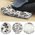 thumbnail image 5 of Tropical Flower & Leaves Pillow 22 Inch Large Square Cushion, Summer Floral Aesthetic, Supportive for Yoga & Lounge, 5 of 7