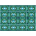 thumbnail image 1 of Ahgly Company Machine Washable Indoor Rectangle Transitional Deep-Sea Green Area Rugs, 2' x 3', 1 of 7