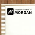 thumbnail image 2 of Printtoo Personalized Black Self Inking This Book Belongs To Library Stamp Custom Rubber Stamper-68 x 30 mm, 2 of 6