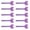 Purple, variant on O Pack of 10 Cheer Team Bows Keychains Stylish Accessory for Girls and Cheer Fan