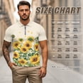 thumbnail image 6 of HUIACONG Matching Couple Shirts Sleeveless Athletic Shirts for Women Quick Dry Mens Short Sleeve Collared Golf Shirt Moisture Wicking Lightweight Sunflower Man L, 6 of 6