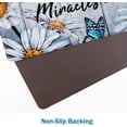 thumbnail image 4 of Butterfly Floral Kitchen Rugs 2 Piece Farmhouse Kitchen Mats Cushioned Anti Fatigue, Non Slip Washable Kitchen Mats for Floor White Daisy Comfort Mat for Home Sink, 18'''' x 30'''' + 18'''' x 48'''', 4 of 5