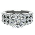 thumbnail image 5 of 2.10 CT Shared-Prong Setting Band Wedding Set w/ Enhancer Bands 18K White Gold ( G , VS ), 5 of 6