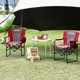 thumbnail image 2 of QinaQin Silla plegable para camping tipo director con mesa lateral, bolsillo y portavasos, diseño resistente para RV, playa, jardín o deck, 2 of 8