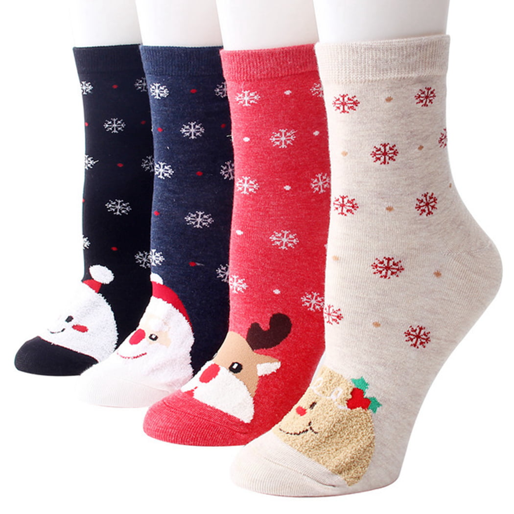 6 Pairs Xmas Christmas Santa Snow Man Children's Kids Socks All Sizes School 
