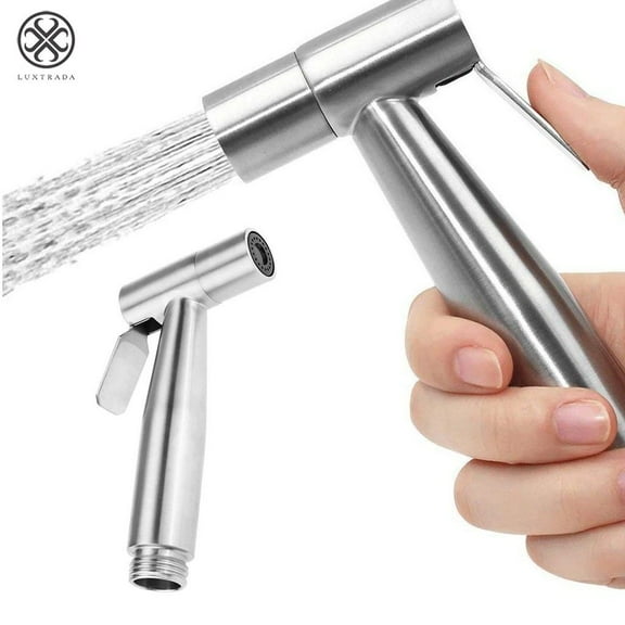Luxtrada Stainless Steel Handheld Toilet Bidet Sprayer Bathroom Shower Water Spray Head