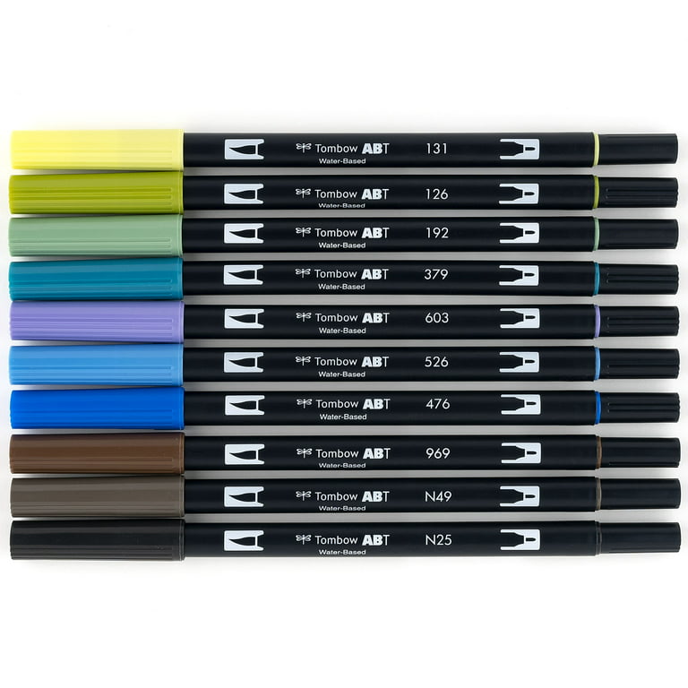 Tombow Landscape Color Dual Brush Pens Set, 10 Pieces 