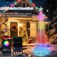 thumbnail image 4 of 5Ft RGB Led Christmas Tree With Star Topper – App & Remote Controlled, 220 Lights With Multiple Modes, Indoor/Outdoor Holiday Decoration,Christmas Decor,1 PCS, 4 of 7