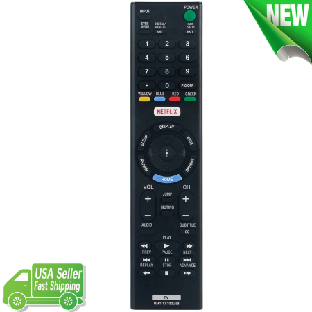 RMT-TX102U Replace Remote Control for Sony TV KDL-32R500C KDL-32W600D KDL48R550C
