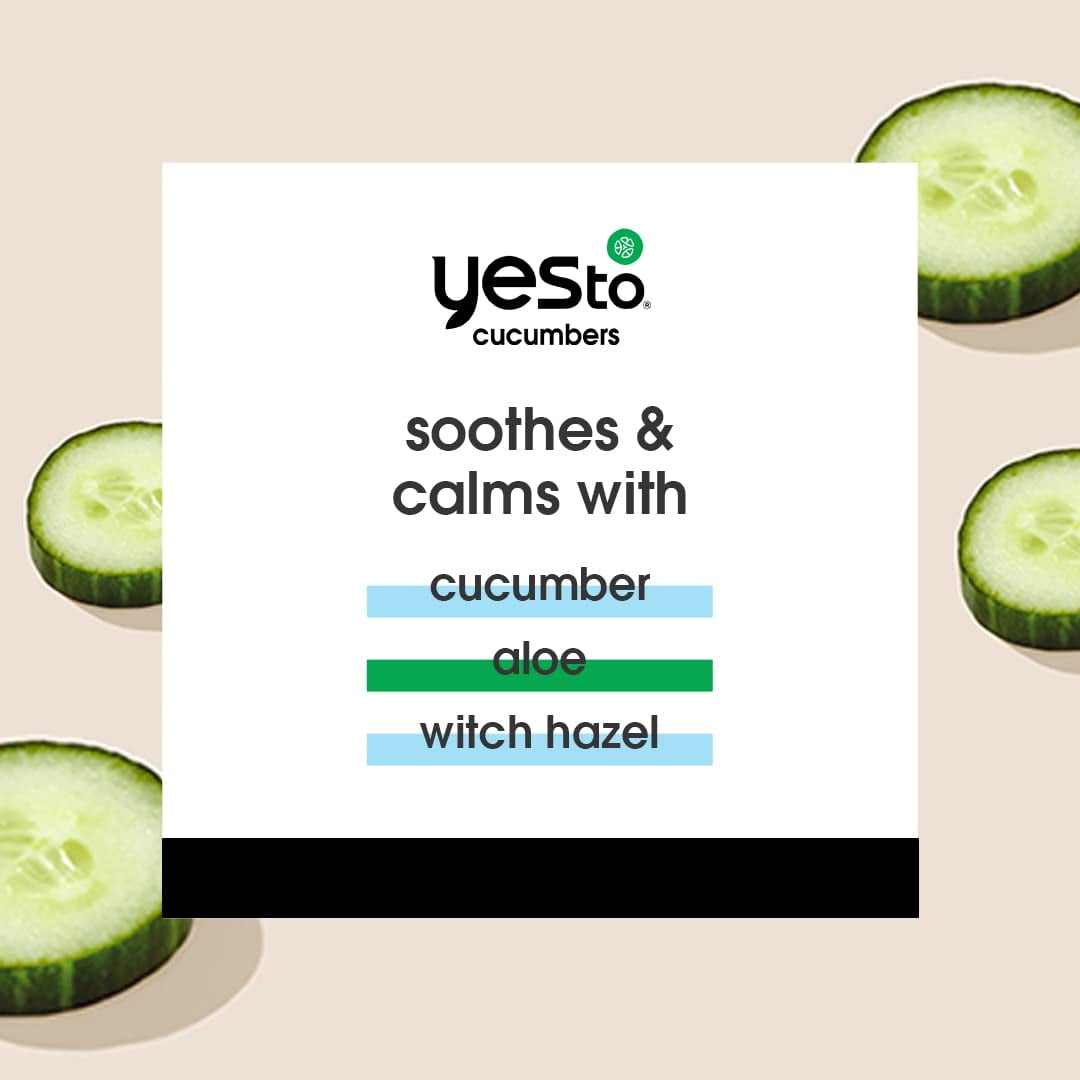 Yes To Cucumbers Gentle Milk Cleanser Face Wash, 6 Fl Oz
