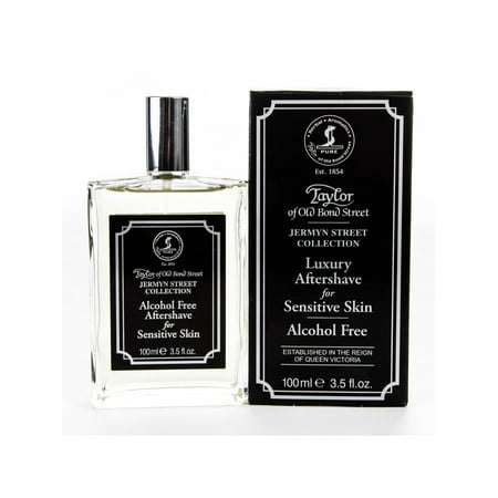 Taylor of Bond St, Jermyn St. Collection Alcohol-Free Aftershave 100ml, 3.5oz for Sensitive Skin - 3.5 oz -