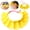 Yellow, variant on EIMELI 0-3 Years Old Baby Shower Cap Soft Silicone Infants Bathing Hat Adjustable Size Toddler Safety Shampoo Cap Hat Protect Eyes And Ears From Water For Child And Kids