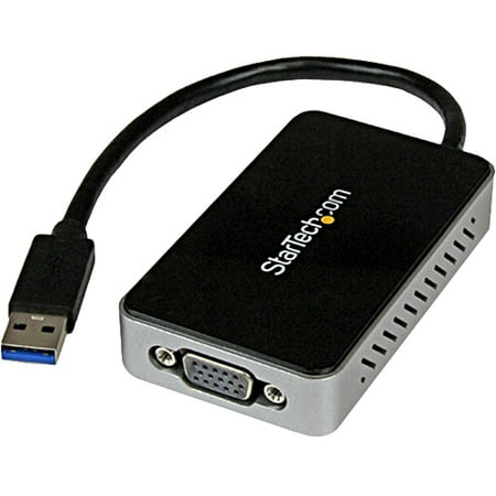 StarTech.com USB 3.0 to VGA External Video Card Multi Monitor Adapter with 1-Port USB Hub -