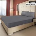 thumbnail image 2 of Sábanas ajustables Utopia Bedding Queen, paquete de 2 unidades, microfibra suave, color gris, 2 of 5