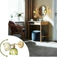 thumbnail image 2 of More Change Wall Sconces Set of Two Hardwired, Vintage Wall Sconce Light with Tulip Green Glass Lampshade, Bathroom Wall Sconces, 2 of 8