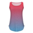 thumbnail image 5 of Summer Saving Usmisi Tank Tops Gradient Scoop Neck Sleeveless T Shirts for Women Comfy Lightweight Loose Ladies Vest Blouse Red M Up to 65% off, 5 of 5