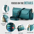 thumbnail image 3 of CaseMe Leather for Google Pixel 10A 6.3" Case Wallet【RFID Blocking】with 7-Card Holder Zipper Bills Slot, Soft PU Leather Magnetic Shoulder Wrist Strap for Google Pixel 10A 6.3" Wallet Case Women, 3 of 10