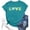 Blue, variant on Womens Tees Casual Short Sleeve T Shirt with Print Round Neck Daily Wear Basic Tee Womens Tops Blue L