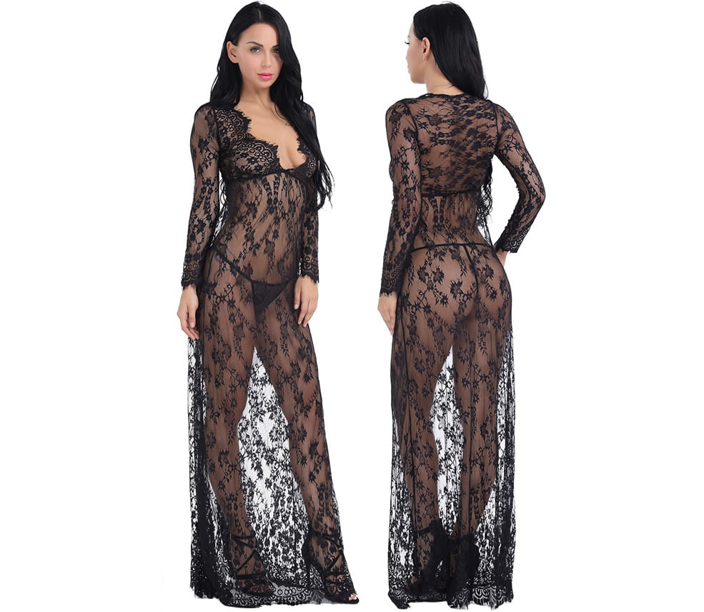 long lace nightdress