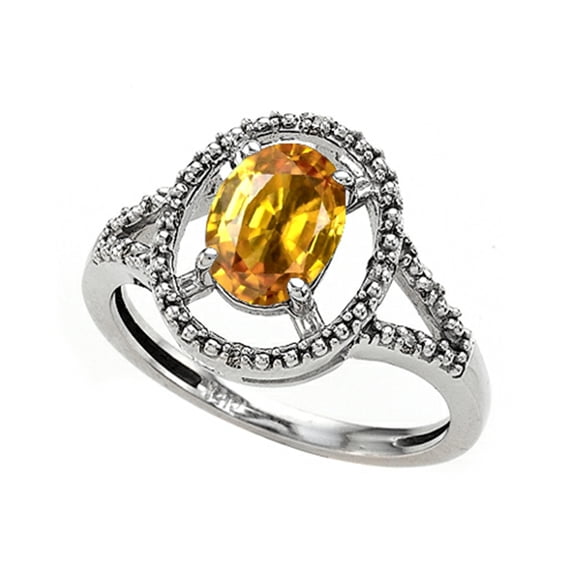 Tommaso Design� Oval 8x6mm Genuine Citrine Ring