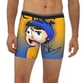 thumbnail image 2 of Lsque Sml Jeffy Pattern Men's Performance Stretch Underwear, Athletic Long Leg Briefs，Moisture-Wicking-Large, 2 of 6