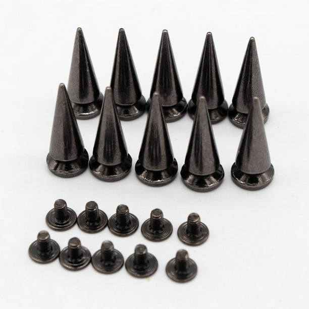 Punk Spikes And Studs, 60 Pcs Metal Punk Studs, Bullet Cone Spikes For  Clothing Shoes Leather Belts