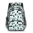 thumbnail image 2 of Bigfoot and Mountain Blue Pattern Backpack for School, Cute School Bag with Adjustable Shoulder Straps and Padded Back, 16.9"x12.6"x5.9", 2 of 5