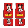 thumbnail image 1 of Cartoon Mickey Mouse And Minnie Mouse Car Floor Mats Universal Floor Mats for Cars Front Rear Car Foot Mats Cute Anime Pattern Car Accessories for Trucks, 1 of 5