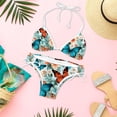 thumbnail image 6 of Flower Butterfly Women's Swim Suit Bikini Set with Detachable Sponge and Adjustable Strap, Two-Pack, Ideal for Beach and Pool, One-Piece Swimsuits Included, 6 of 6