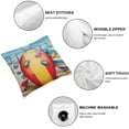 thumbnail image 4 of SHANXI Summer Pillow Cover Decor Satrfish Farmhouse Seasonal Pillow Case Decorations for Home Sofa Couch 24x24in, 4 of 5