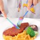 thumbnail image 5 of Juego de cubiertos de arcoíris de lujo de 4 piezas, vajilla iridiscente de acero inoxidable, juego de cena de cubiertos dorado, 5 of 5