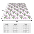 thumbnail image 3 of Honeii Tulips Flowers Print Fleece Blanket - Throw Blanket for Bed, Sofa, Couch, Camping, and Travel , Microplush Ultra Soft Warm Blanket-80"x60", 3 of 7
