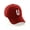 Red, variant on Classic Baseball Dad Hat Embroidered Initial Letters Cap - Red, Letter K