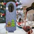 thumbnail image 1 of Christmas Red Wine Bag Christmas Party Red Wine Set Desktop Ornaments Decorative Door Handle Ornaments Felts Gift Bag, 1 of 6