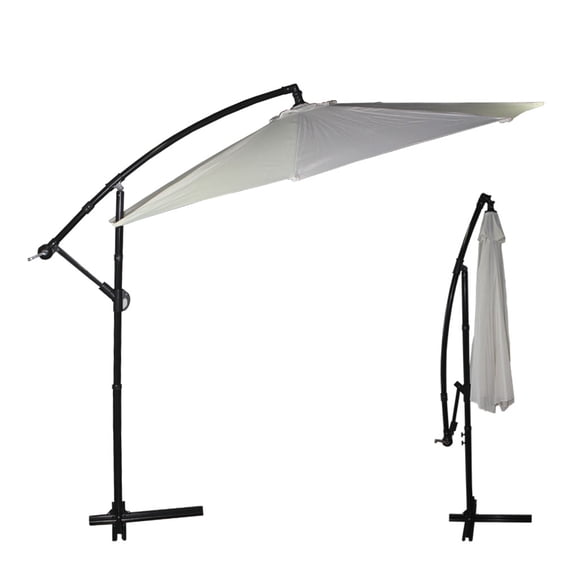 Sombrilla para Jardín con Brazo Lateral Beige de 2.7 m | Resistente al Sol, Ajustable y Elegante KECOMPRAS SOMBRILLA PARA JARDIN BRAZO LATERAL