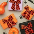 thumbnail image 5 of Halloween Wired Edge Ribbon, 5 Yard Bat Spider Web Ghost Dots Printed Ribbons Wrapping Ribbon for Halloween Party Decoration Wreath DIY Craft, 2.5inch wide, 5 of 5