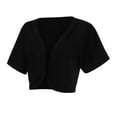 thumbnail image 2 of PENGXIANG Womens Pure Color Chiffon Cardigan Suitable For Matching Dress Cardigan Top, 2 of 6