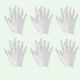 thumbnail image 1 of Moisturizing White Cotton Gloves, 6 Pairs, Reusable, Elastic, for Hand Spa, Cleaning, Archives, Silver Inspection, Jewelry, 1 of 5