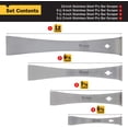 thumbnail image 2 of Juego de raspadores Pry Bar Titan 17009 de acero inoxidable, 4 piezas, 2 of 6