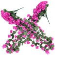 thumbnail image 1 of unbranded 2Ud Con Flores Artificiales Colgantes En Seda Color Púrpura Para Hogar, 1 of 6