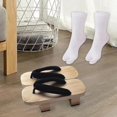 thumbnail image 6 of Yunhgft Japanese Wooden Clogs Japan Shoes Geta Shower Sandals Traditional Flip Flops Men 44, 6 of 9