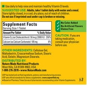 Nature Made Vitamin D3 2000 IU Tablets 100 ea (Pack of 2)