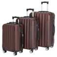 thumbnail image 2 of Veryke 3-in-1 Luggage Set, Traveling Luggage, Portable Large Capacity Luggage Bags for Travel, Rolling Storage Suitcase with Wheels, 20"+24"+28", Brown, 2 of 8